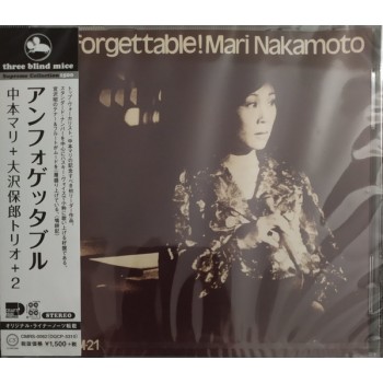 Mari Nakamoto with ‎Shoji Yokouchi– Unforgettable! OBI (Three Blind Mice ‎– TBM-21, CMRS-0062) CD NEW(Sealed) ( CD )