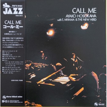 Ayako Hosokawa With Toshiyuki Miyama & The New Herd  – Call Me OBI (CMRS-0151, Three Blind Mice ‎– TBM-5013) Ltd NEW ( LP )