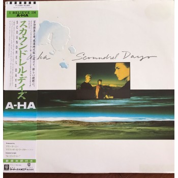 A-ha ‎– Scoundrel Days OBI (Warner Bros. Records ‎– P-13400) ( LP )