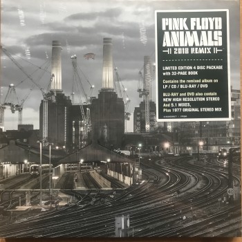 Pink Floyd – Animals (2018 Remix) (	Sony Records Int'l, Pink Floyd Records – PFR28D, 0190295599577) Ltd 180g  ( Blu-Ray+CD+LP+DVD )